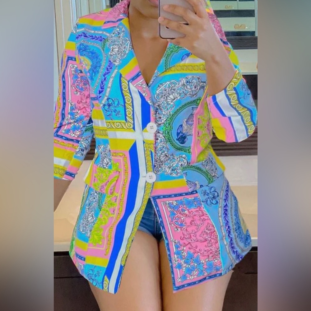Multi-Color Paisley Blazer
